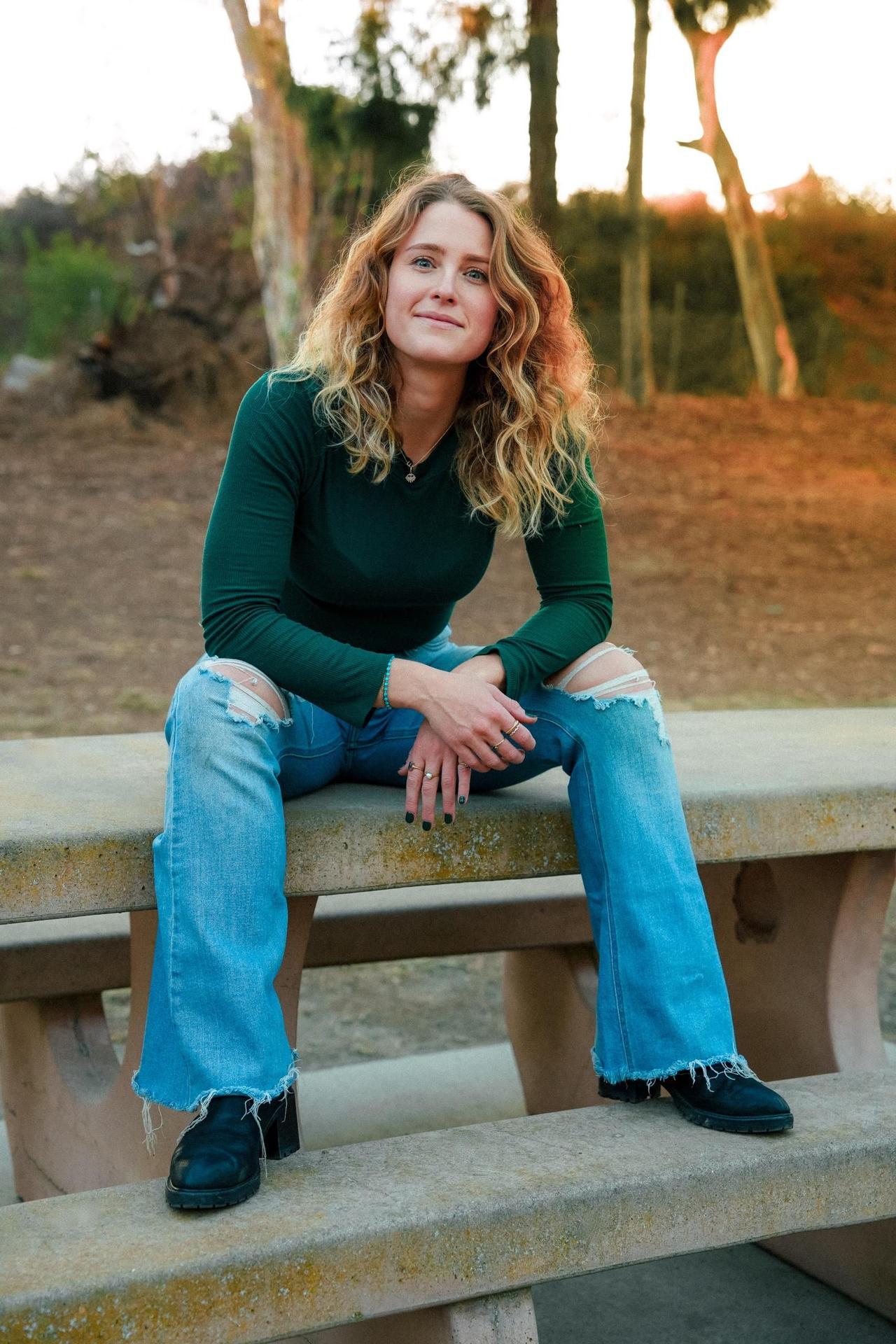 Emily Beliveau speaking at a corporate wellness event